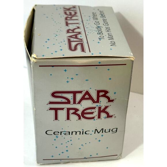 Star Trek 30th Anniversary Ceramic Mug – Rawcliffe Pewter & Enamel Logo – OG Box - Picture 6 of 6